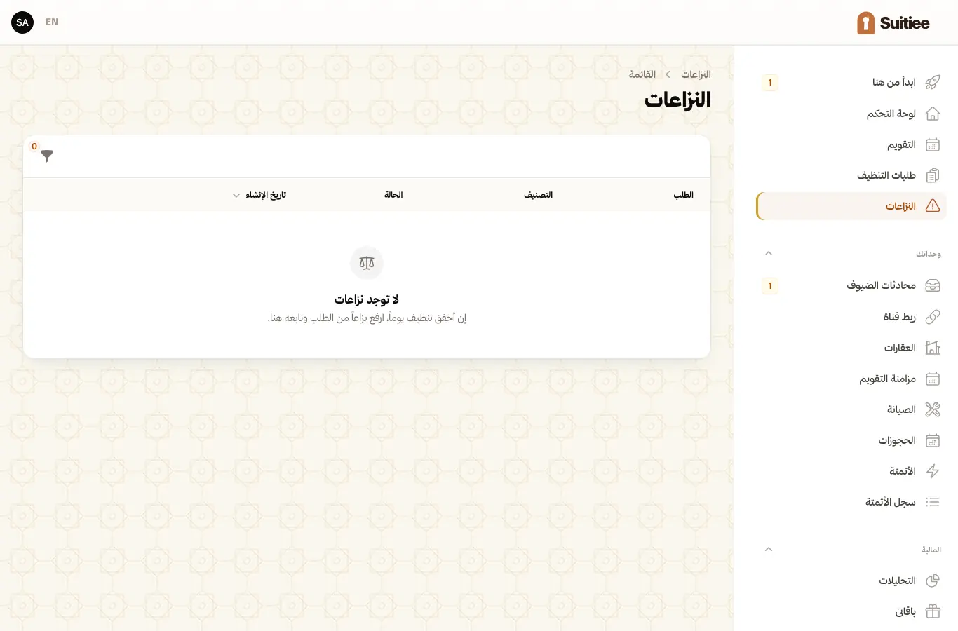 النزاعات، بحالاتها والساعة على كل واحد